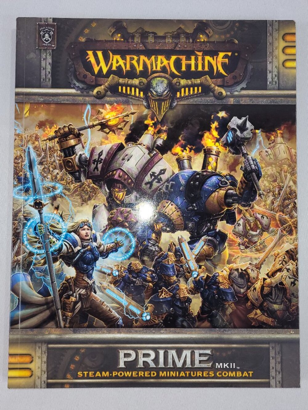 Warmachine Prime MKII Miniatures Combat Handbook RPG Softcover Game Book Manual